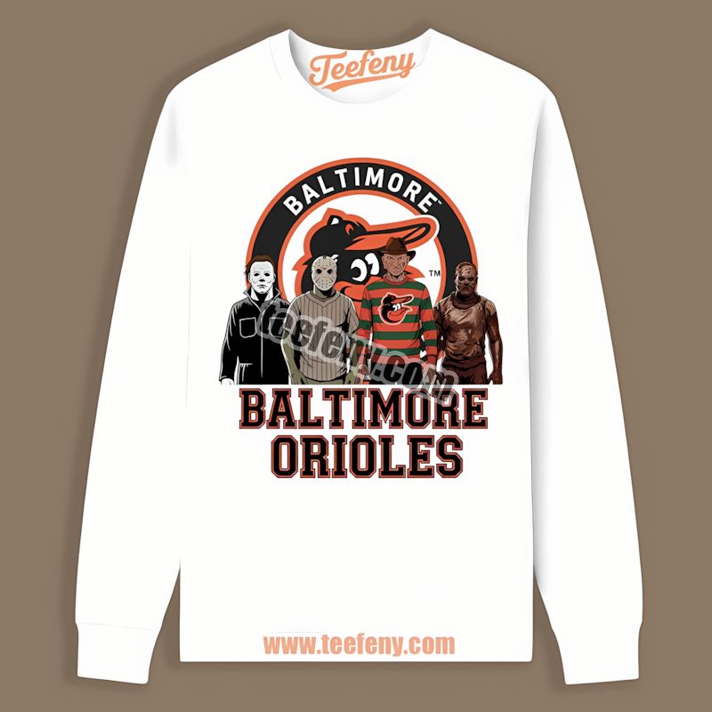 Halloween Horror Killers Baltimore Orioles Summer Long Sleeve Halloween Horror Killers Baltimore Orioles Summer Long Sleeve