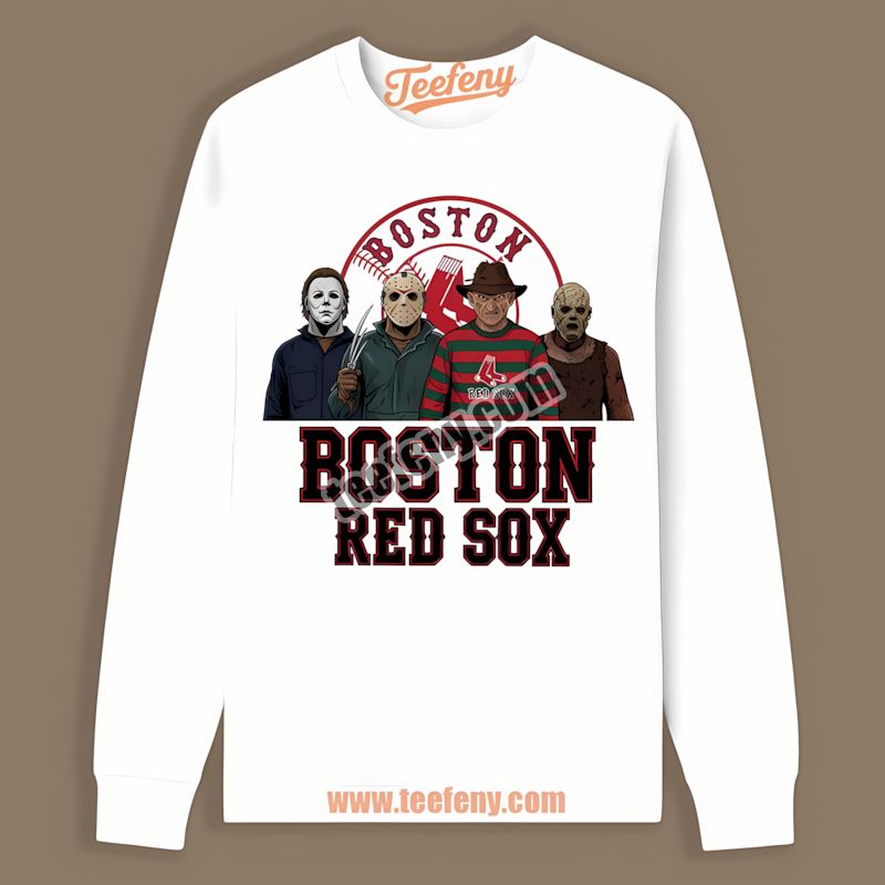 Halloween Horror Killers Boston Red Sox Limited Edition Long Sleeve Halloween Horror Killers Boston Red Sox Limited Edition Long Sleeve