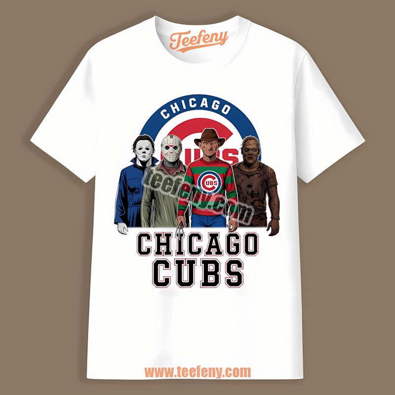 Halloween Horror Killers Chicago Cubs Shirt