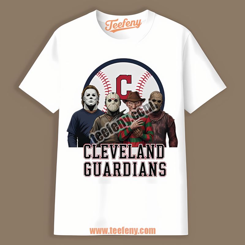 Halloween Horror Killers Cleveland Guardians Graphic Shirt