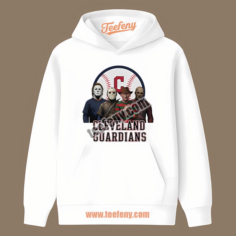 Halloween Horror Killers Cleveland Guardians Graphic Hoodie Halloween Horror Killers Cleveland Guardians Graphic Hoodie
