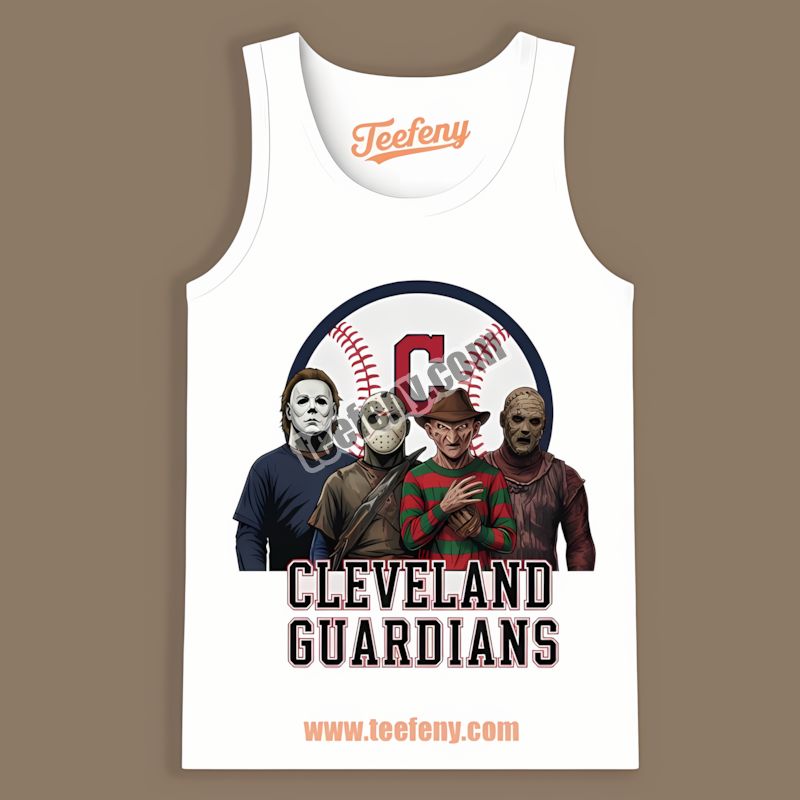 Halloween Horror Killers Cleveland Guardians Graphic Tanktop Halloween Horror Killers Cleveland Guardians Graphic Tanktop