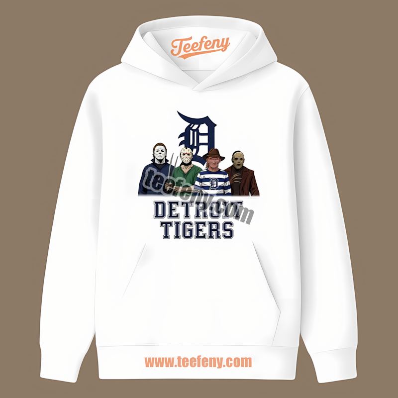 Halloween Horror Killers Detroit Tigers Retro Hoodie Halloween Horror Killers Detroit Tigers Retro Hoodie