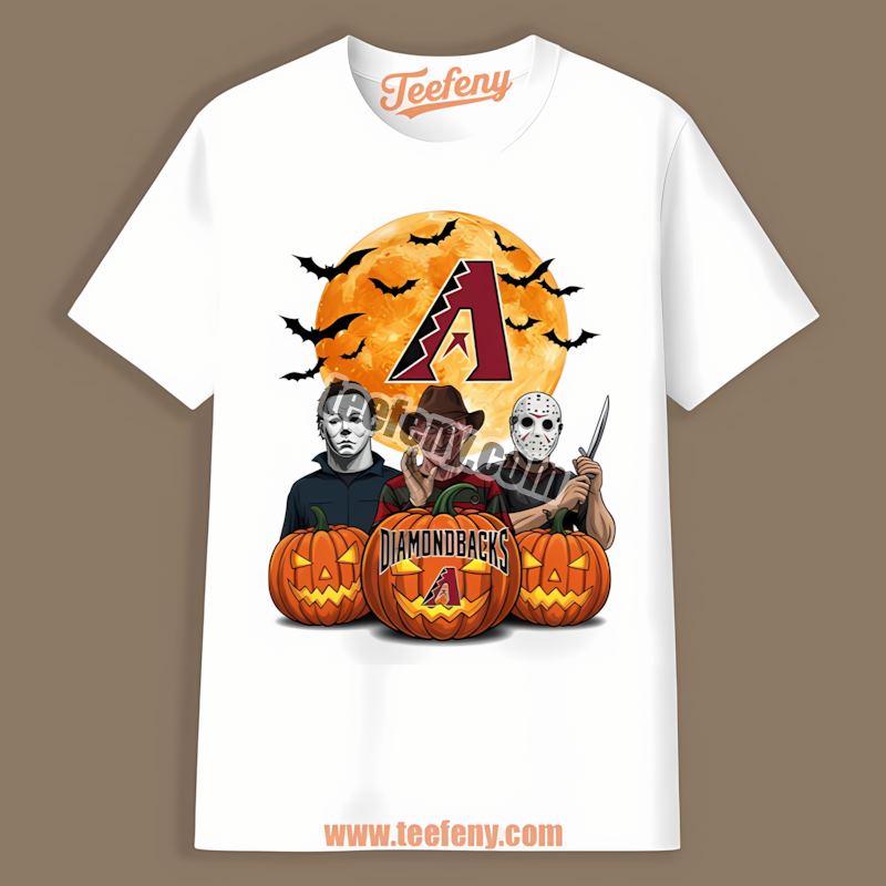 Halloween Jason Freddy Michael Arizona Diamondbacks Color Shirt