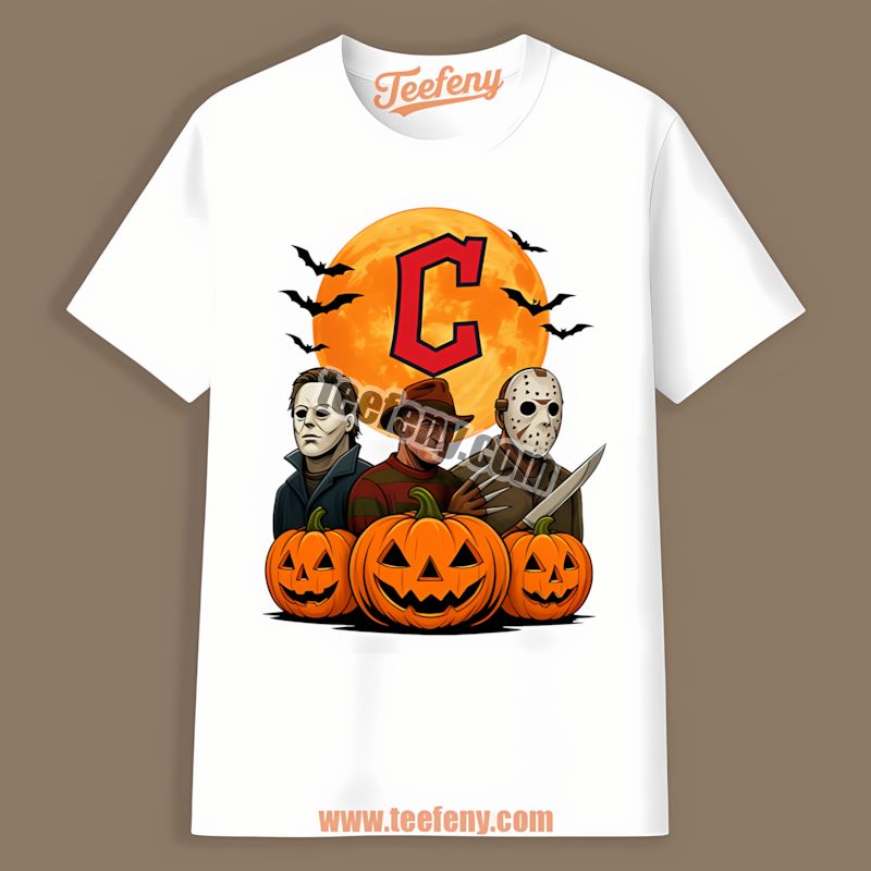 Halloween Jason Myers Krueger Cleveland Guardians Cotton Shirt