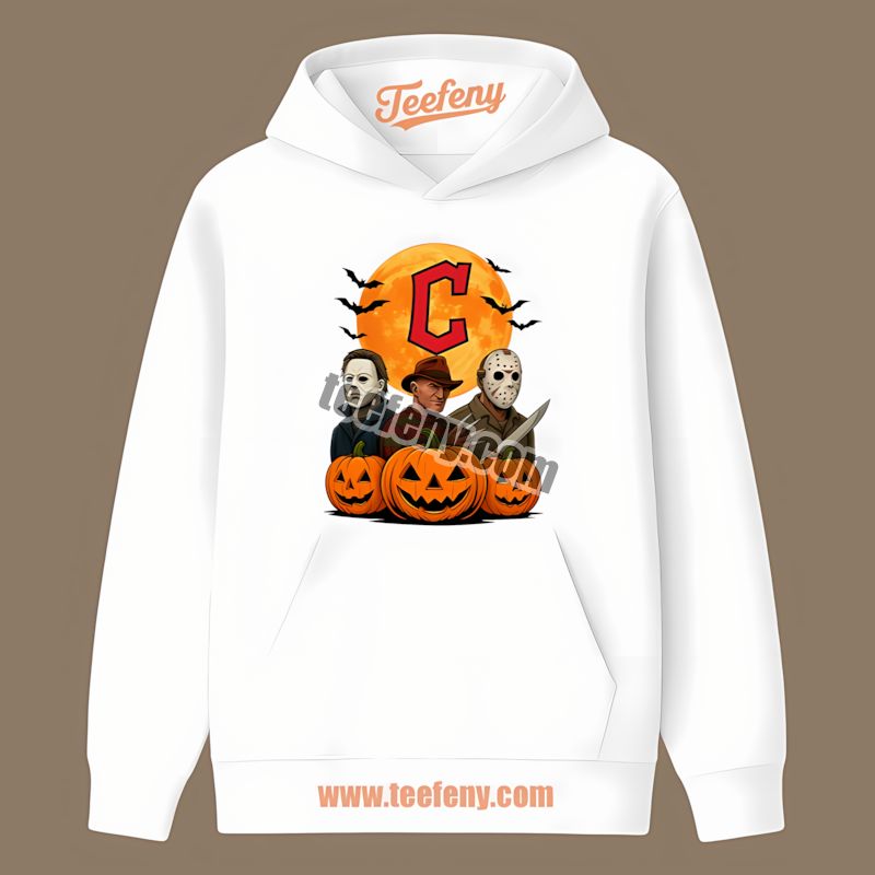 Halloween Jason Myers Krueger Cleveland Guardians Cotton Hoodie Halloween Jason Myers Krueger Cleveland Guardians Cotton Hoodie