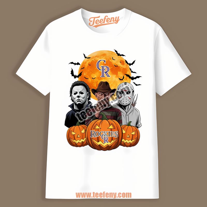 Halloween Jason Myers Krueger In Colorado Rockies Cotton Shirt