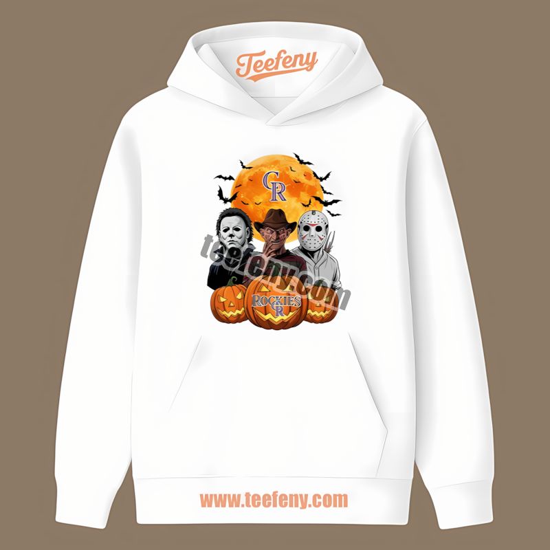 Halloween Jason Myers Krueger In Colorado Rockies Cotton Hoodie Halloween Jason Myers Krueger In Colorado Rockies Cotton Hoodie