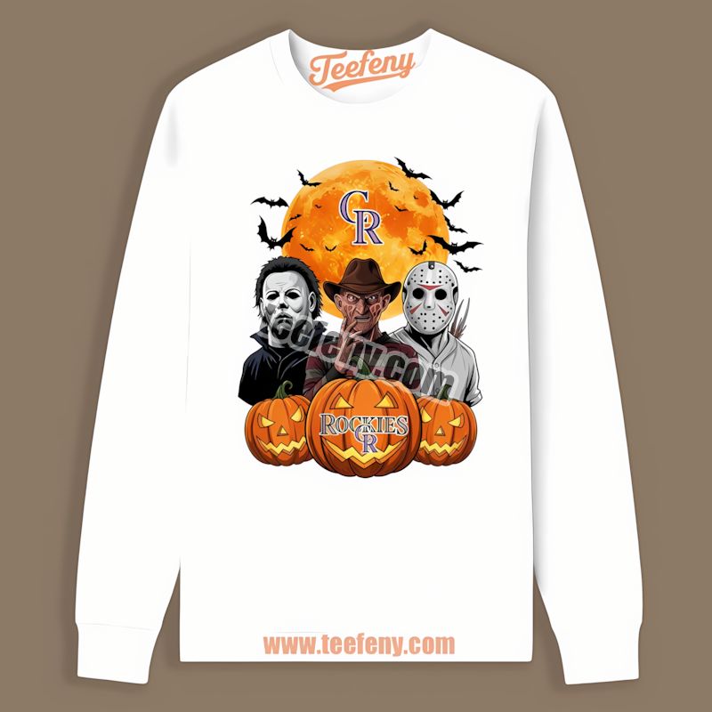 Halloween Jason Myers Krueger In Colorado Rockies Cotton Long Sleeve Halloween Jason Myers Krueger In Colorado Rockies Cotton Long Sleeve