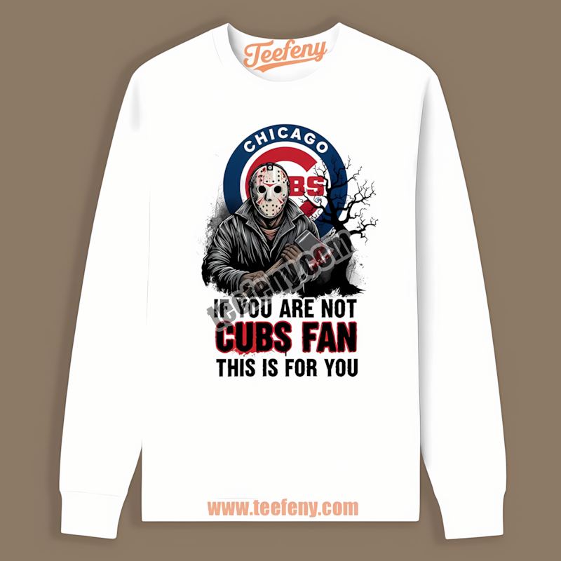 Halloween Jason Voorhees Chicago Cubs Vintage Long Sleeve Halloween Jason Voorhees Chicago Cubs Vintage Long Sleeve