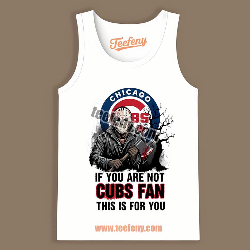 Halloween Jason Voorhees Chicago Cubs Vintage Tanktop Halloween Jason Voorhees Chicago Cubs Vintage Tanktop