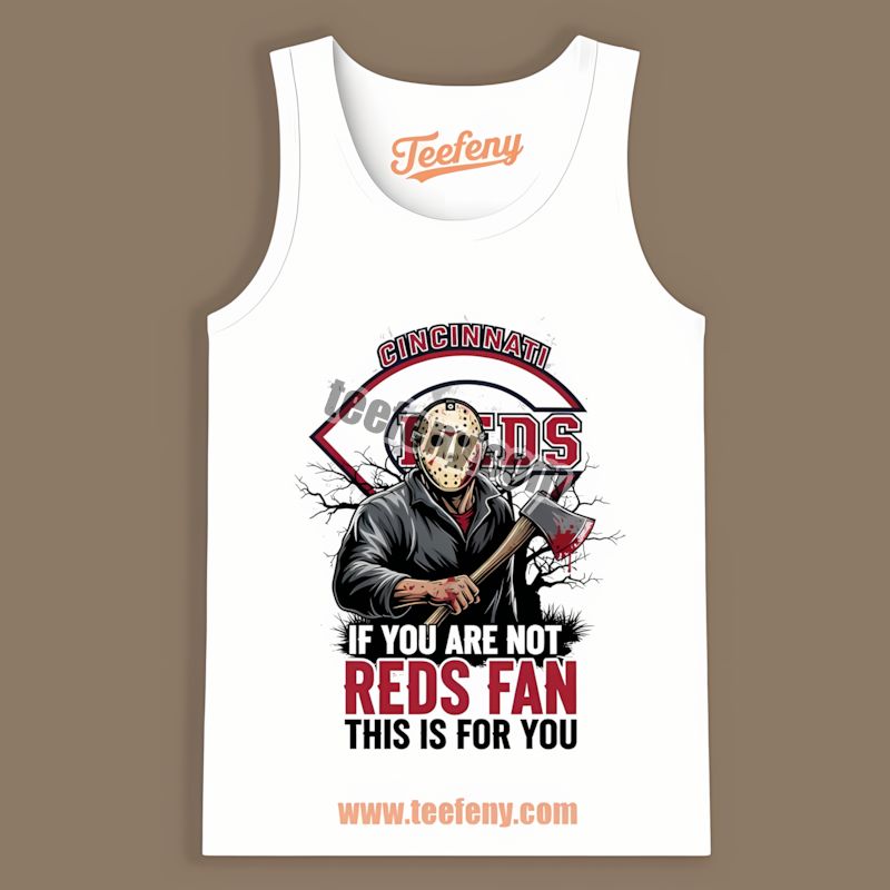 Halloween Jason Voorhees Cincinnati Reds Fashion Tanktop Halloween Jason Voorhees Cincinnati Reds Fashion Tanktop