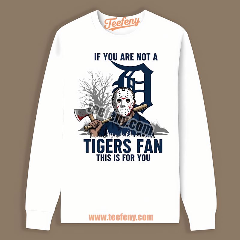 Halloween Jason Voorhees Detroit Tigers Color Long Sleeve Halloween Jason Voorhees Detroit Tigers Color Long Sleeve