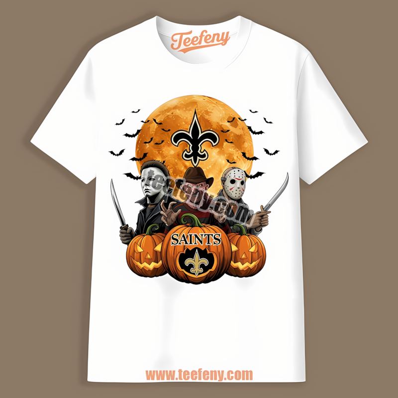 Halloween Jason Voorhees Michael Myers New Orleans Saints Trendy Shirt