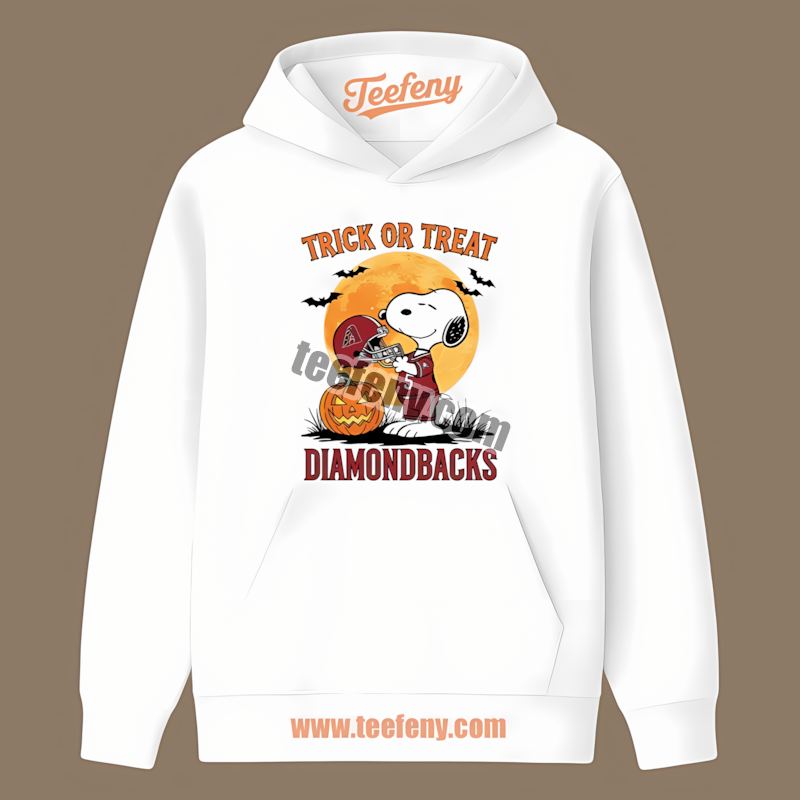 Halloween Snoopy Trick Or Treat Arizona Diamondbacks Hoodie Halloween Snoopy Trick Or Treat Arizona Diamondbacks Hoodie