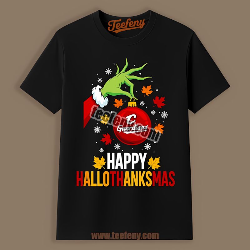 Happy Hallothanksmas Cleveland Guardians Statement Shirt
