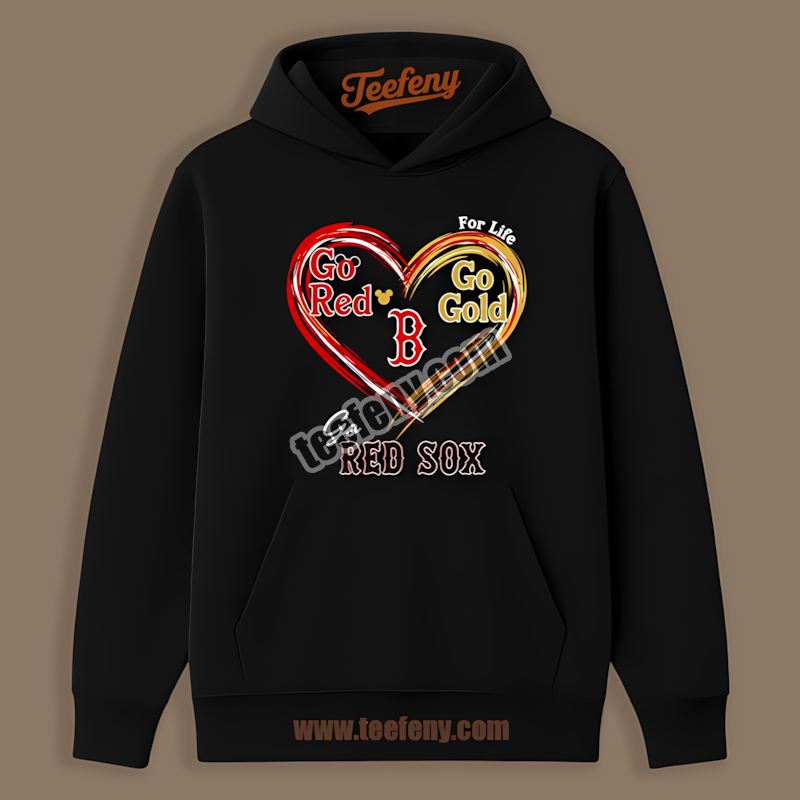 Heart Go Red Go Gold Boston Red Sox Limited Edition Hoodie Heart Go Red Go Gold Boston Red Sox Limited Edition Hoodie