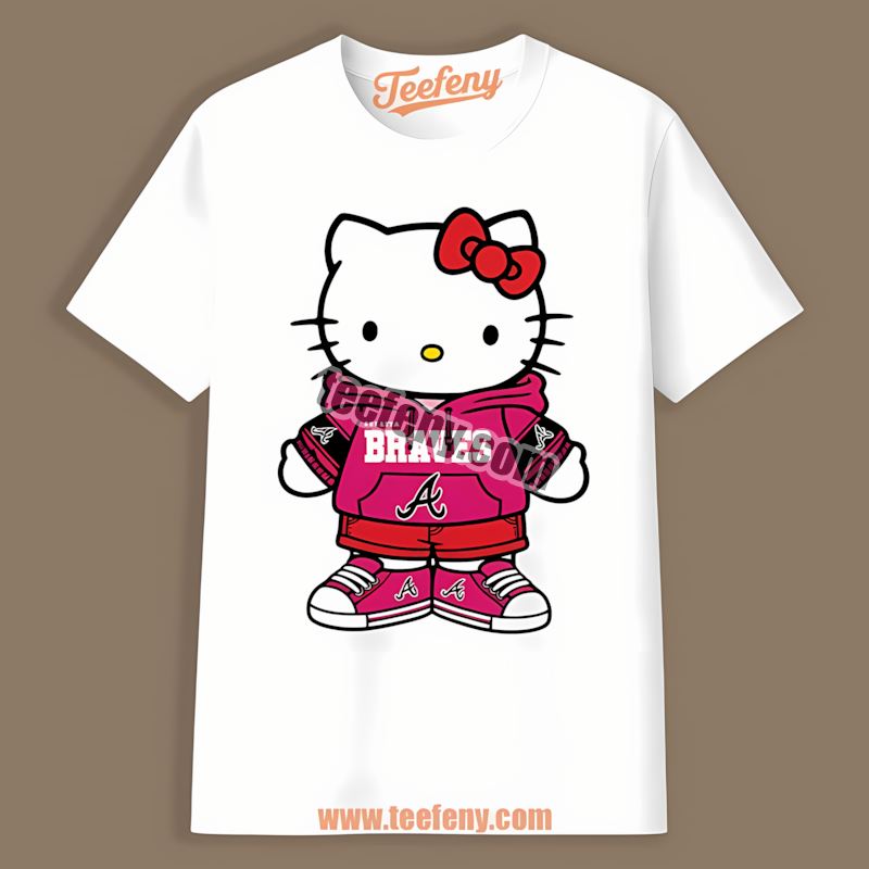 Hello Kitty Atlanta Braves Slim Fit Shirt