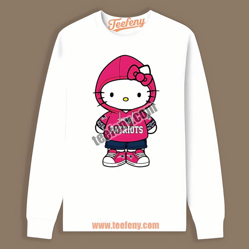 Hello Kitty New England Patriots Sports Long Sleeve Hello Kitty New England Patriots Sports Long Sleeve
