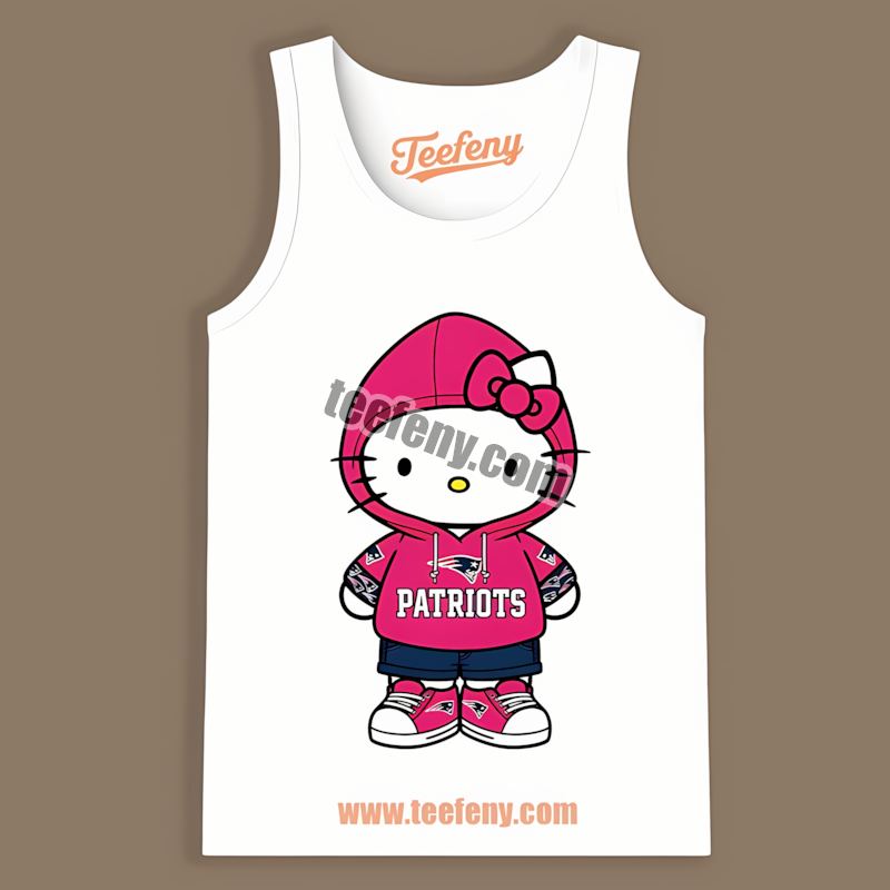 Hello Kitty New England Patriots Sports Tanktop Hello Kitty New England Patriots Sports Tanktop