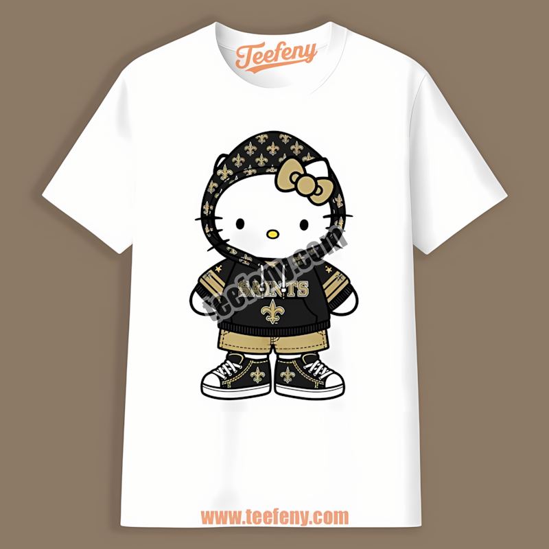 Hello Kitty New Orleans Saints Regular Shirt