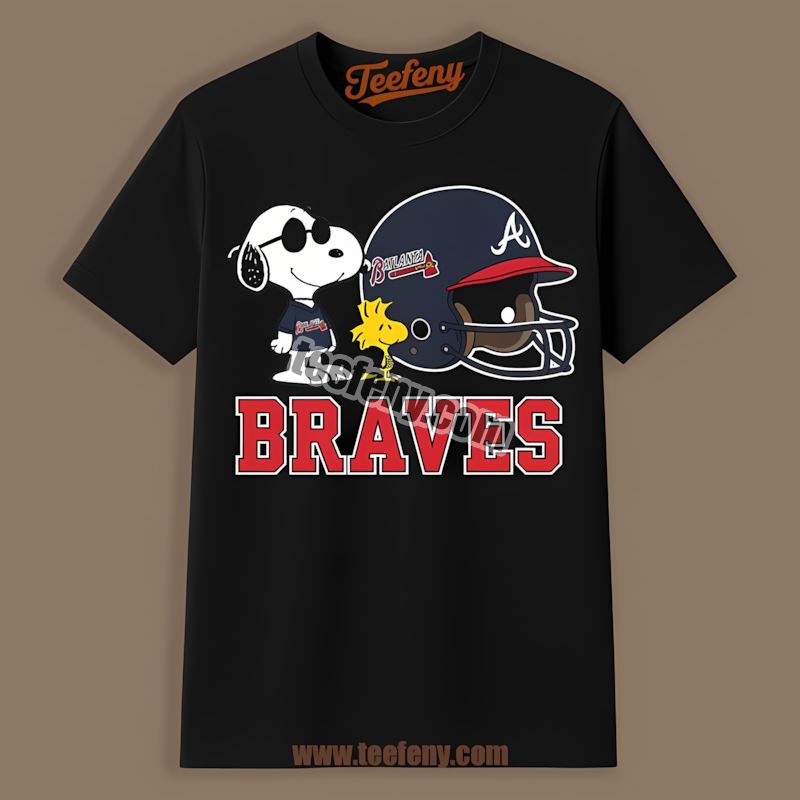 Helmet Vs Snoopy And Woodstock Atlanta Braves Festival Shirt