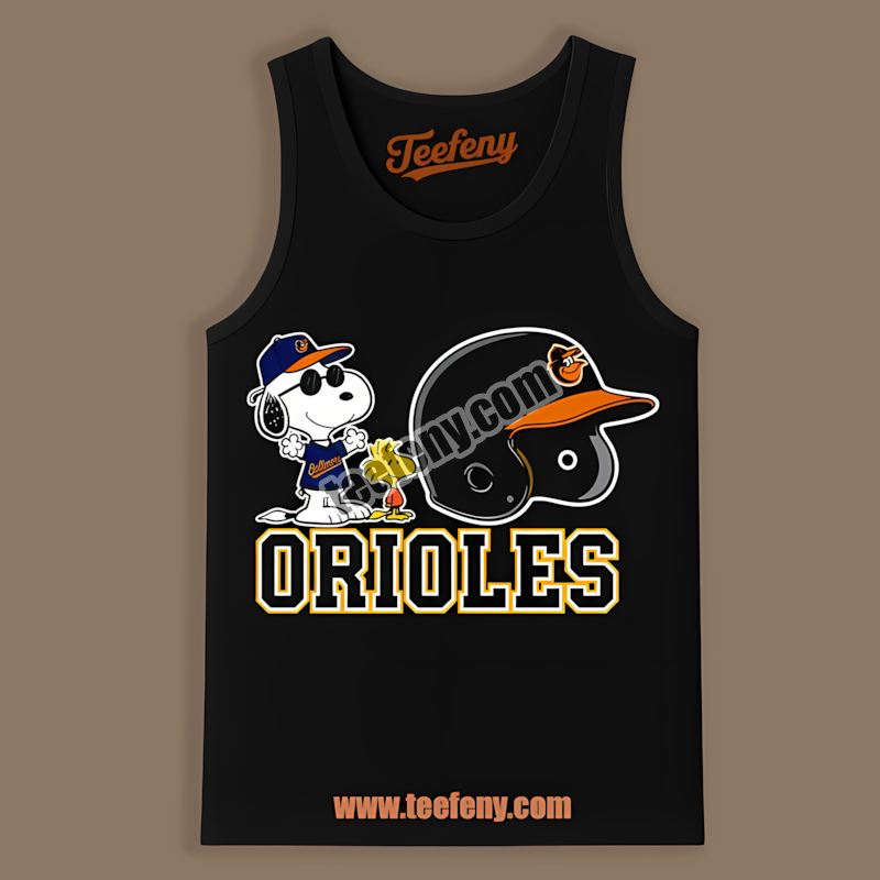 Helmet Vs Snoopy And Woodstock Baltimore Orioles Spring Training Tanktop Helmet Vs Snoopy And Woodstock Baltimore Orioles Spring Training Tanktop
