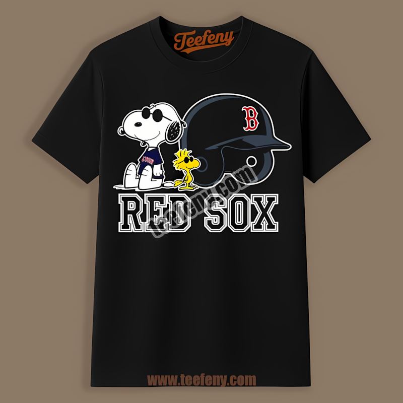 Helmet Vs Snoopy And Woodstock Boston Red Sox Sports Shirt