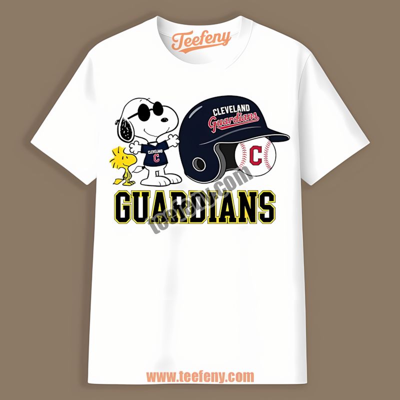 Helmet Vs Snoopy And Woodstock Cleveland Guardians Printed Shirt
