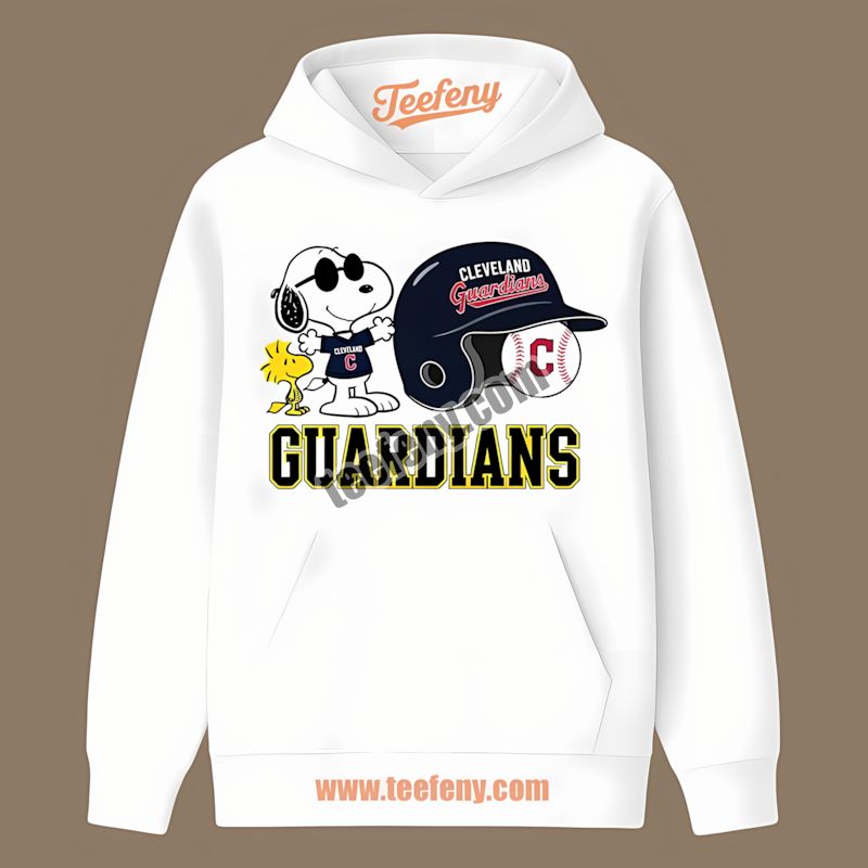 Helmet Vs Snoopy And Woodstock Cleveland Guardians Printed Hoodie Helmet Vs Snoopy And Woodstock Cleveland Guardians Printed Hoodie