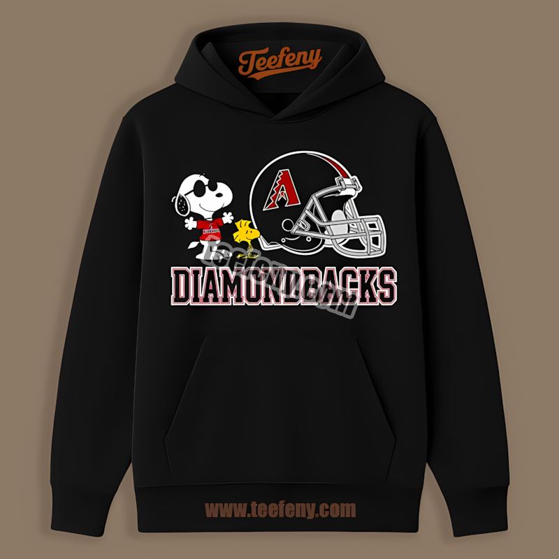 Helmet Vs Snoopy Woodstock Arizona Diamondbacks Color Hoodie Helmet Vs Snoopy Woodstock Arizona Diamondbacks Color Hoodie