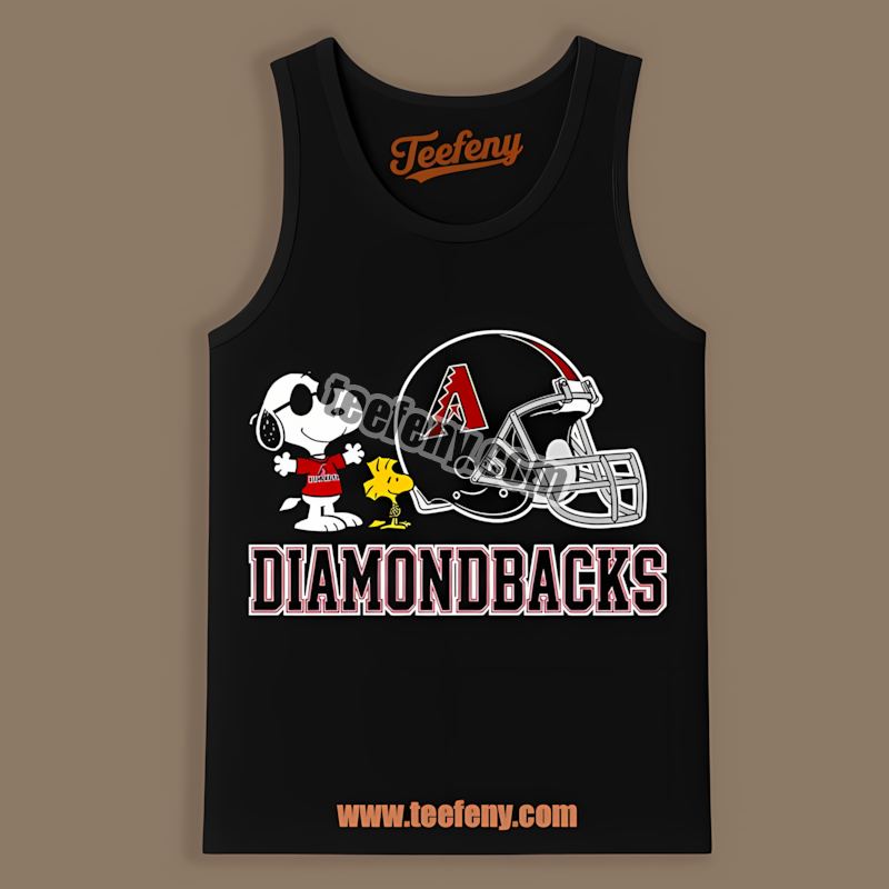 Helmet Vs Snoopy Woodstock Arizona Diamondbacks Color Tanktop Helmet Vs Snoopy Woodstock Arizona Diamondbacks Color Tanktop