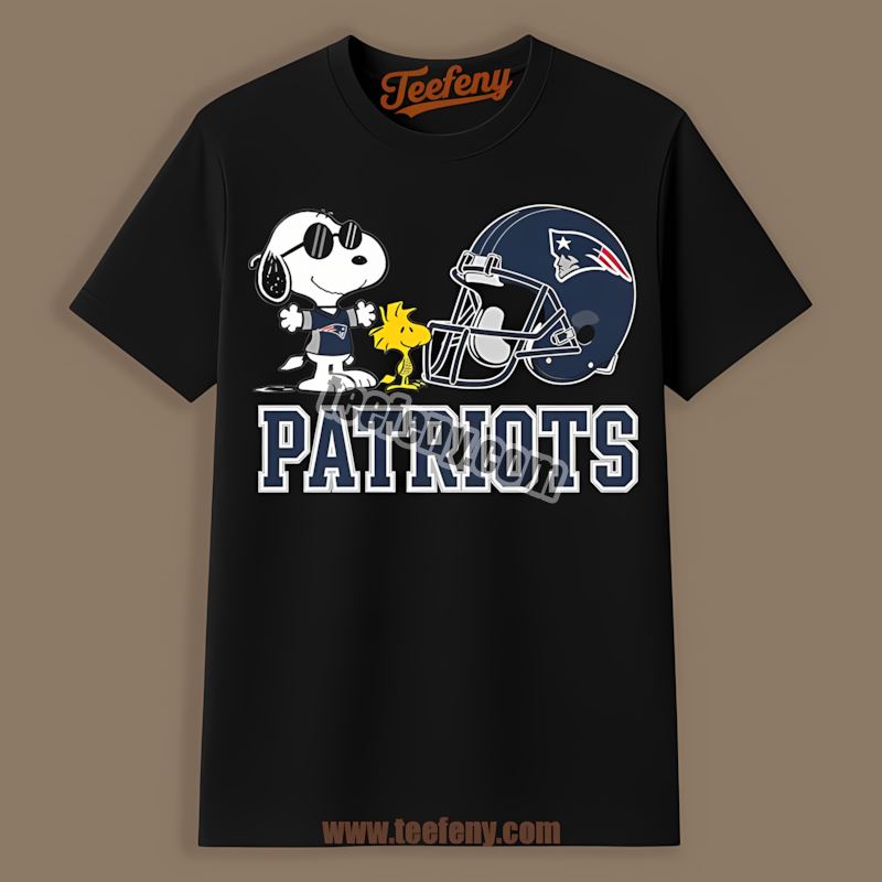 Helmet Vs Snoopy Woodstock New England Patriots Trendy Shirt