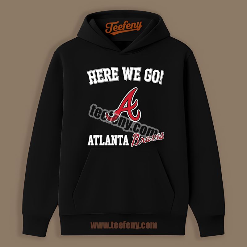 Here We Go Atlanta Braves Logo Soft Hoodie Here We Go Atlanta Braves Logo Soft Hoodie