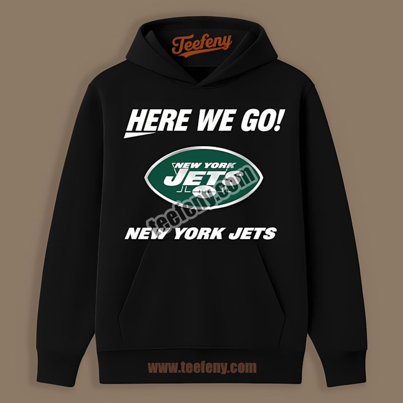 Here We Go New York Jets Logo Graphic Hoodie Here We Go New York Jets Logo Graphic Hoodie