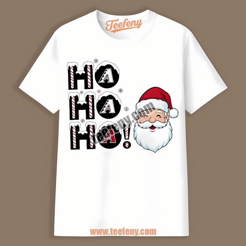 Ho Ho Ho Santa Arizona Diamondbacks Christmas Shirt
