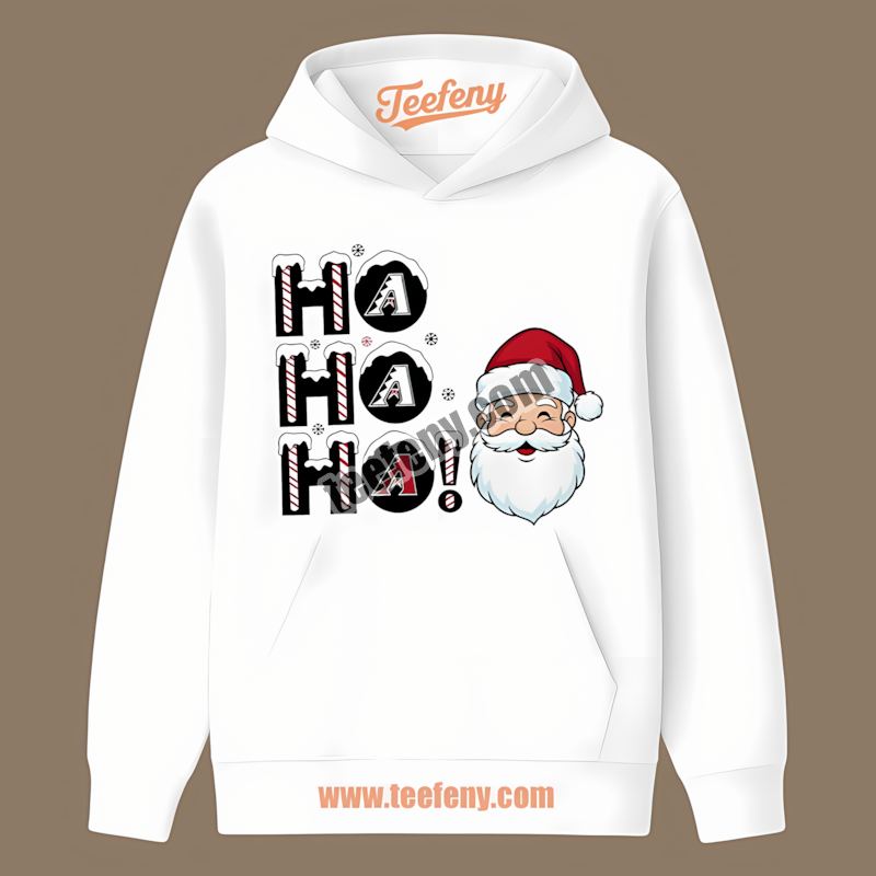 Ho Ho Ho Santa Arizona Diamondbacks Christmas Hoodie Ho Ho Ho Santa Arizona Diamondbacks Christmas Hoodie