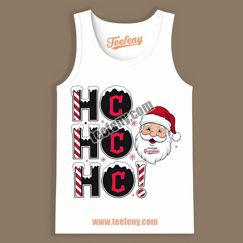 Ho Ho Ho Santa Christmas Cleveland Guardians All Day Tanktop Ho Ho Ho Santa Christmas Cleveland Guardians All Day Tanktop