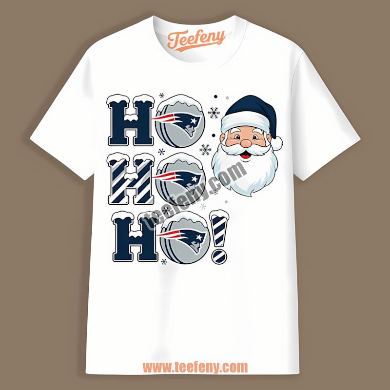 Ho Ho Ho Santa Christmas New England Patriots Vintage Shirt