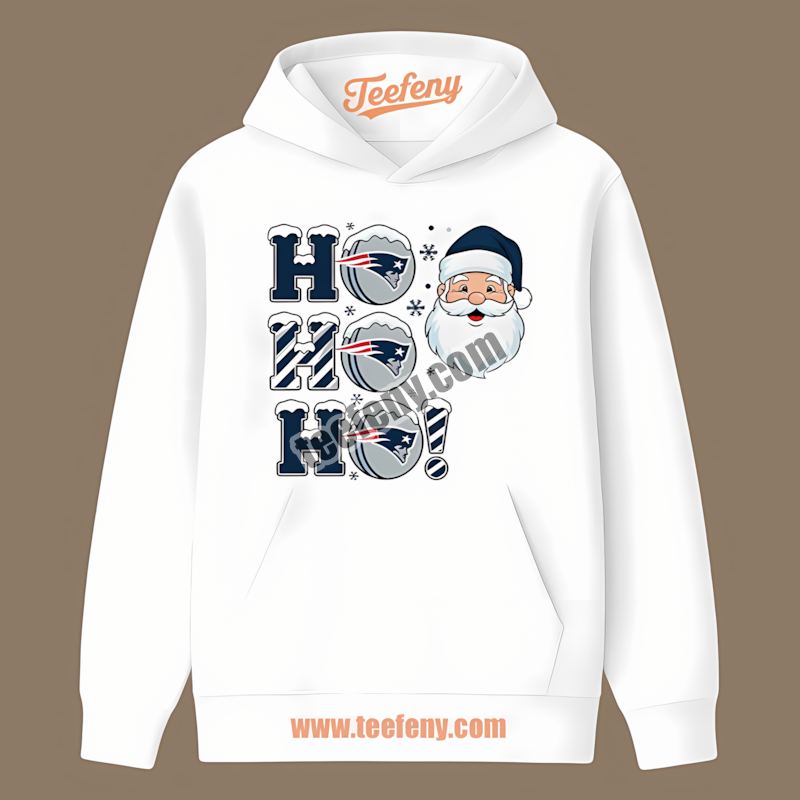 Ho Ho Ho Santa Christmas New England Patriots Vintage Hoodie Ho Ho Ho Santa Christmas New England Patriots Vintage Hoodie
