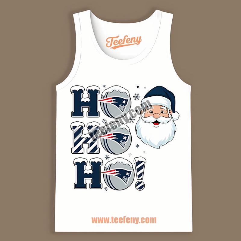 Ho Ho Ho Santa Christmas New England Patriots Vintage Tanktop Ho Ho Ho Santa Christmas New England Patriots Vintage Tanktop
