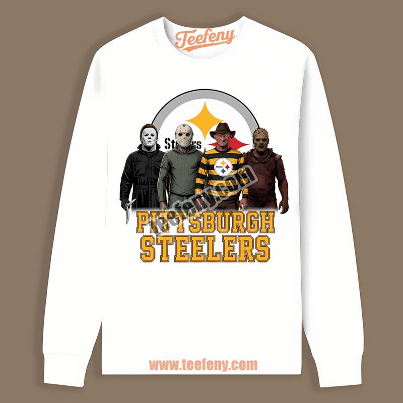 Horror Killers Join Pittsburgh SLong Sleevelers Halloween Shirt Horror Killers Join Pittsburgh SLong Sleevelers Halloween Shirt