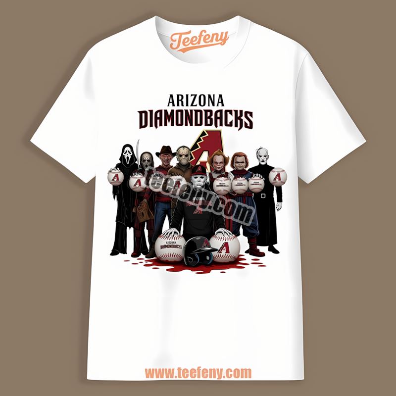 Horror Movie Characters Chicago Cubs Halloween Shirt