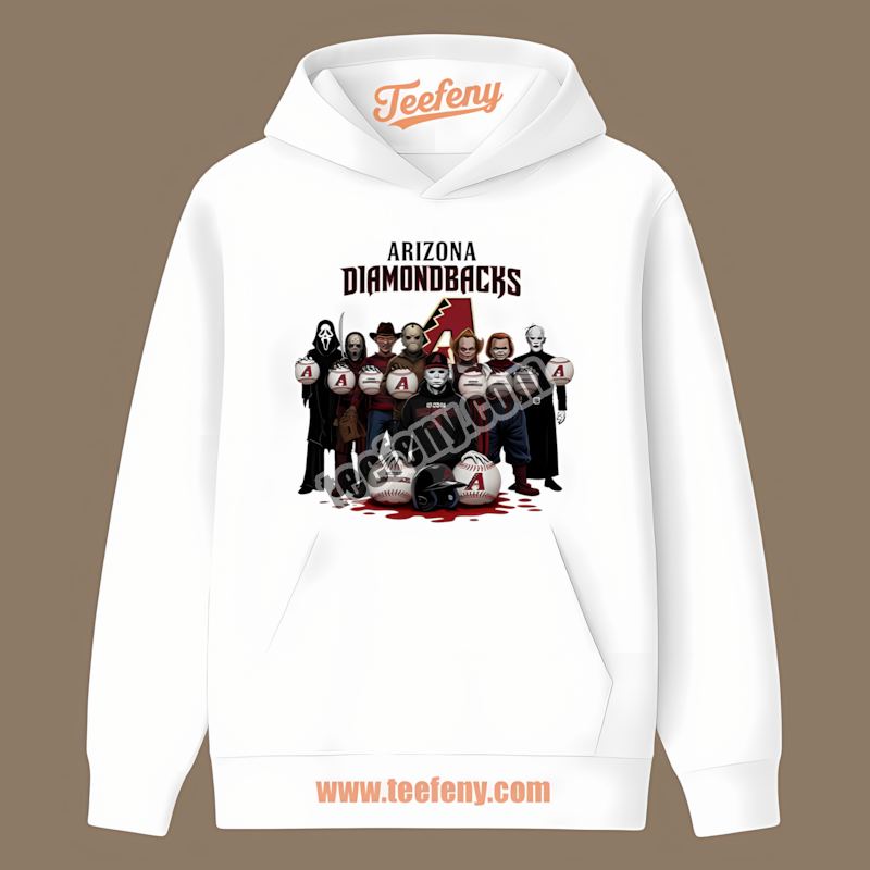Horror Movie Characters Arizona Diamondbacks Halloween Hoodie Horror Movie Characters Arizona Diamondbacks Halloween Hoodie