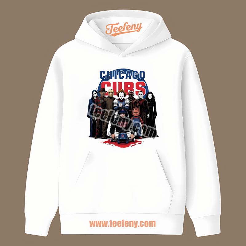 Horror Movie Characters Chicago Cubs Halloween Hoodie Horror Movie Characters Chicago Cubs Halloween Hoodie