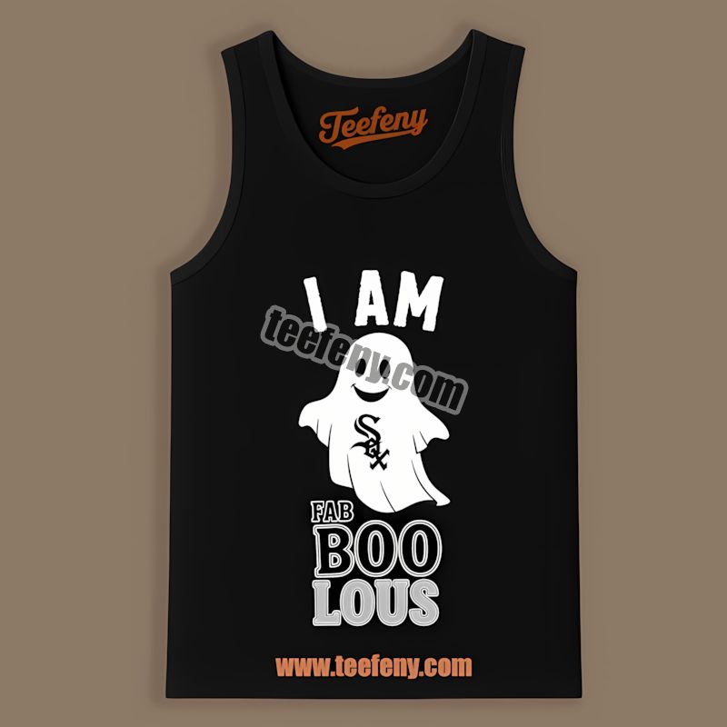 I Am Fab Boo Lous Chicago White Sox Ghost Regular Tanktop I Am Fab Boo Lous Chicago White Sox Ghost Regular Tanktop