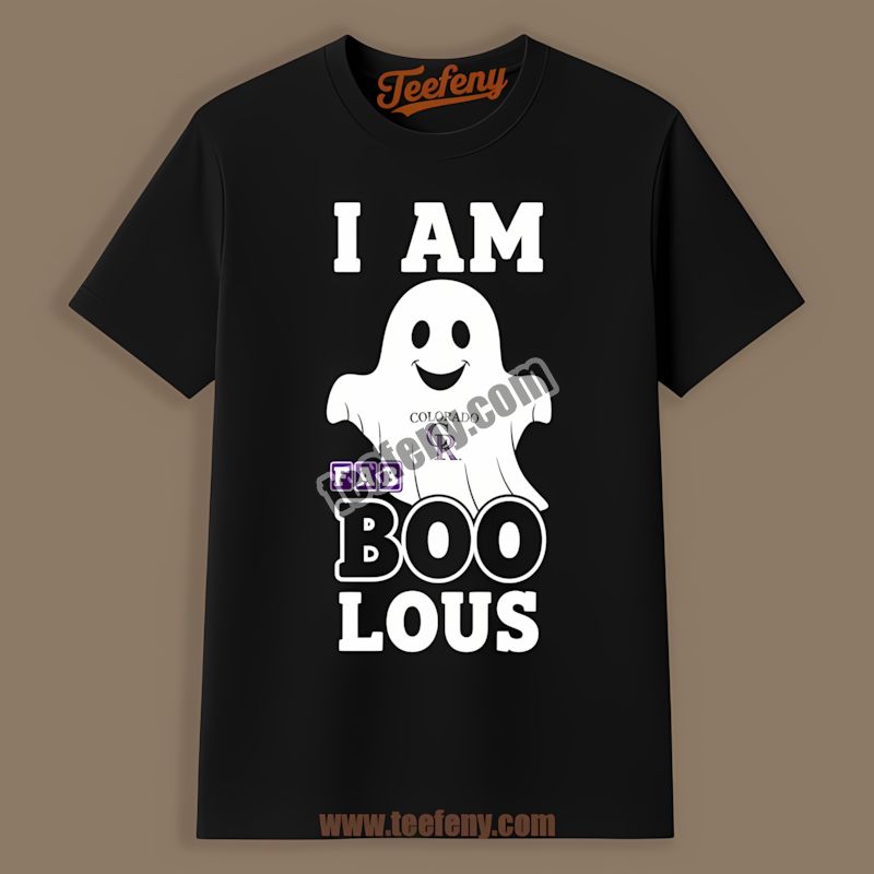 I Am Fab Boo Lous Colorado Rockies Ghost Cheap Graphic Tee