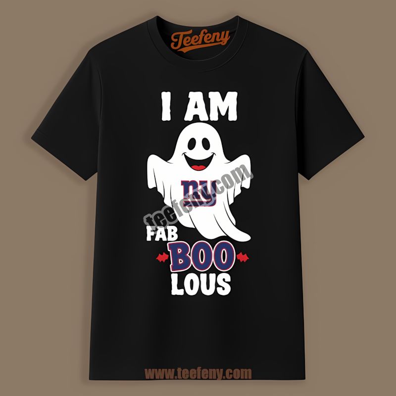 I Am Fab Boo Lous New York Giants Ghost Adults Shirt