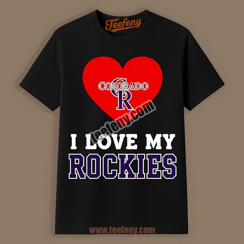 I Love My Colorado Rockies Heart Custom Shirt
