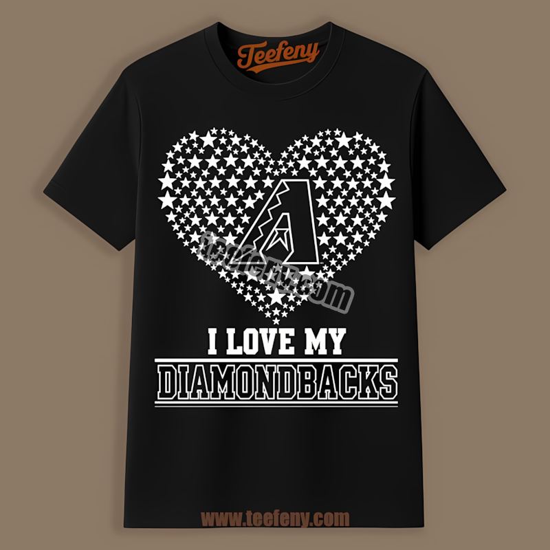 I Love My Diamondbacks Heart Arizona Diamondbacks Shirt